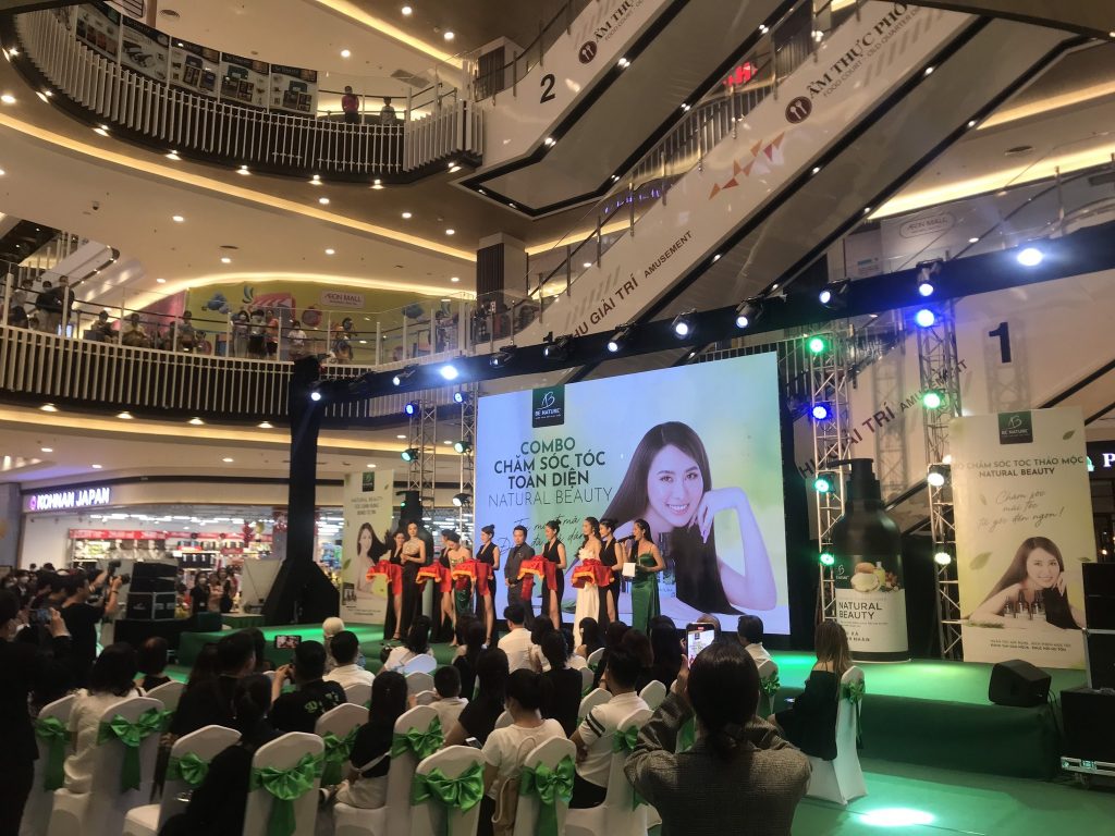MÀN HÌNH LED DDH đồng hành cùng SỰ KIỆN RA MẮT COMBO CHĂM SÓC TÓC TOÀN DIỆN CỦA BE NATURE tại AEON MALL BÌNH TÂN  – TP. Hồ Chí Minh