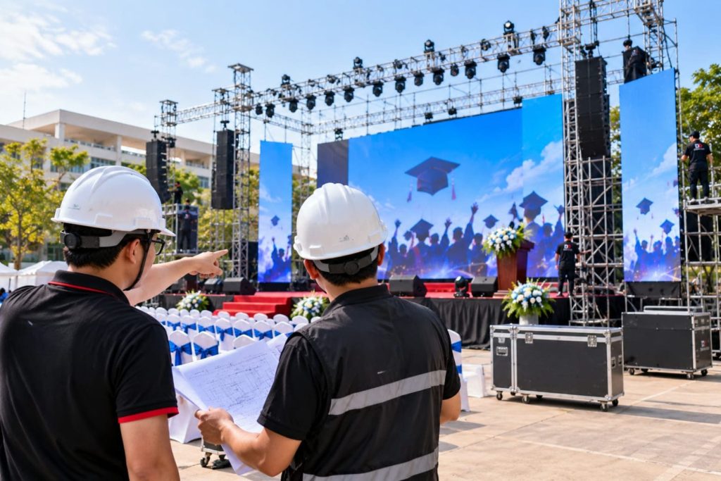 Quy trình rõ ràng từ khảo sát, lắp đặt đến vận hành và tháo dỡ