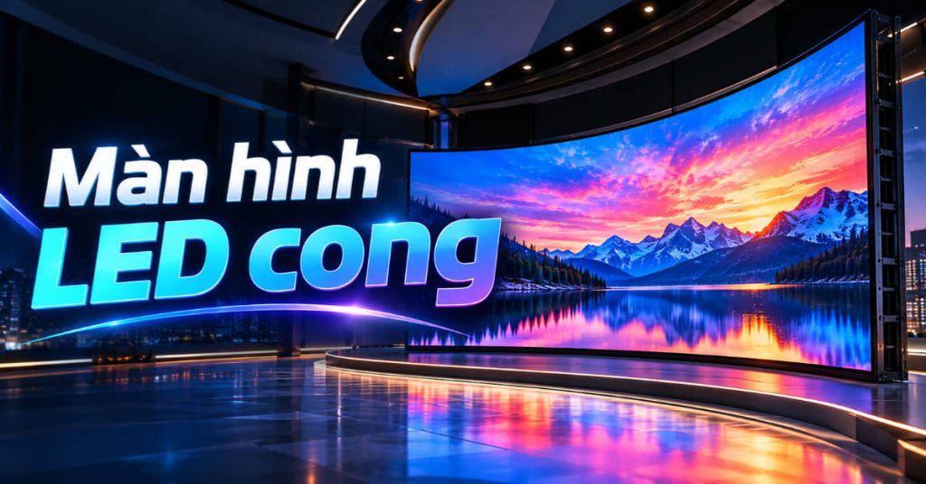 Màn hình LED cong là gì? Đặc điểm và ứng dụng thực tế